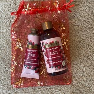 Beloved Cranberry Orange Shower Gel and Lotion Mini Gift Bag